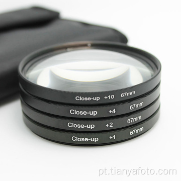 +4 Filtro close-up macro da lente da câmera